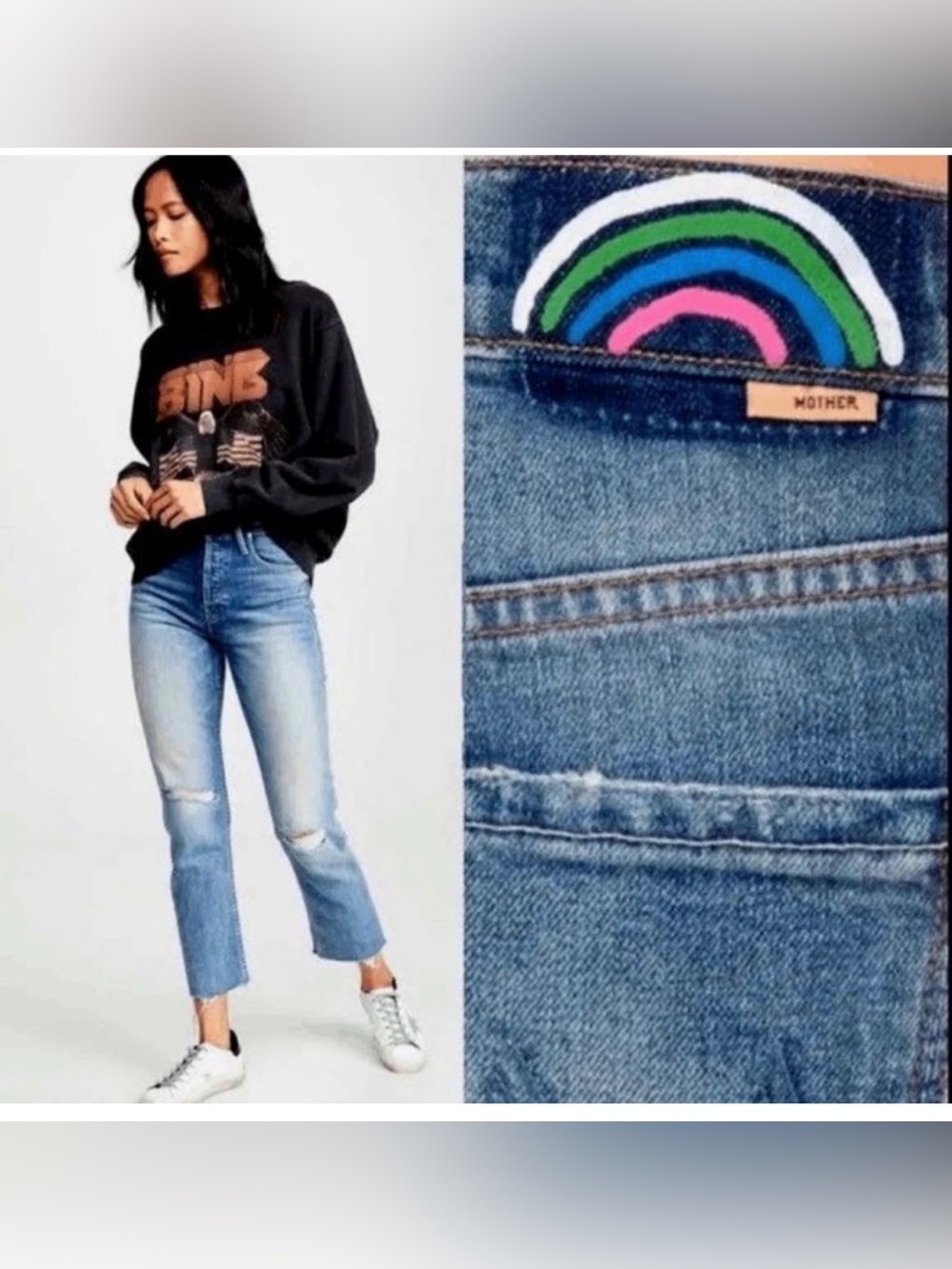 MOTHER Superior The Tomcat Ankle Fray The Last Supper Destroyed Kness Rainbow 🌈
